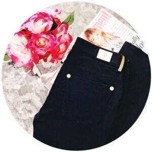 Versace Black Jeans Gold Embellished Detail 26